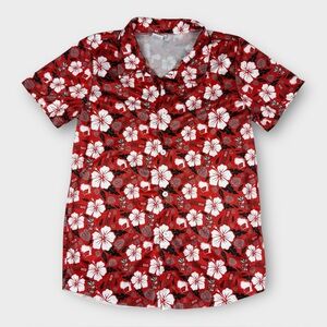 Wisconsin Badgers Hawaiian Aloha Shirt UW Madison Bucky Men’s M